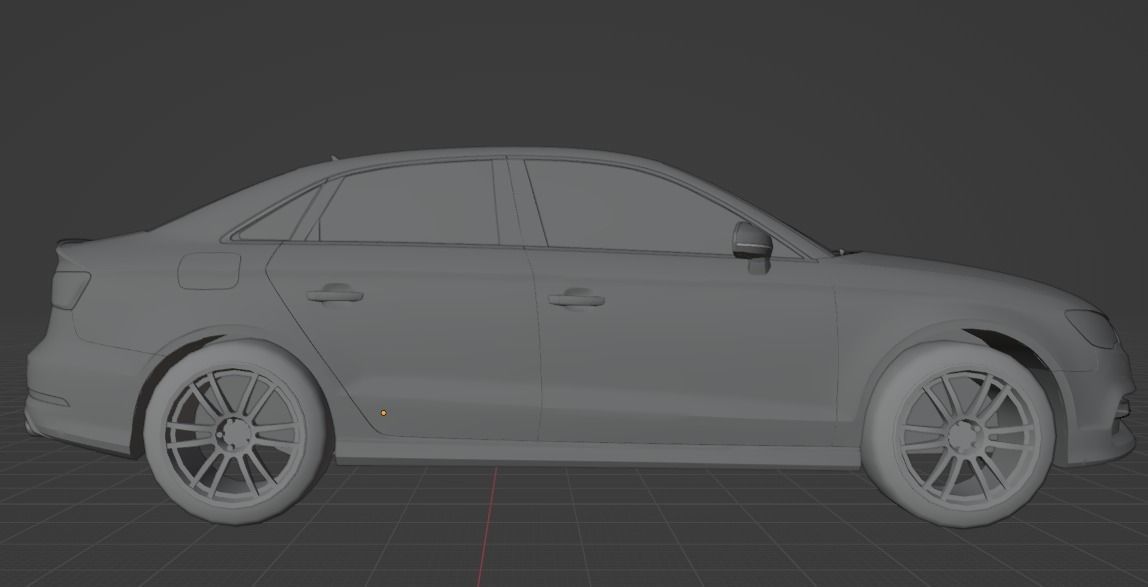 Audi S3 3D model_4