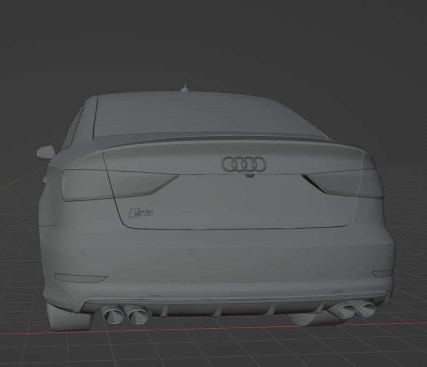 Audi S3 3D model_1