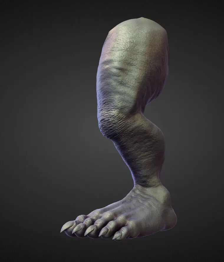 LEG5 high poly sculpt 3D model_0