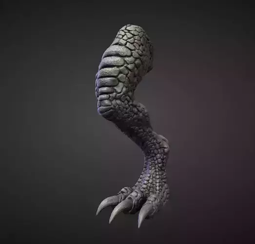 LEG6 high poly sculpt 3D model