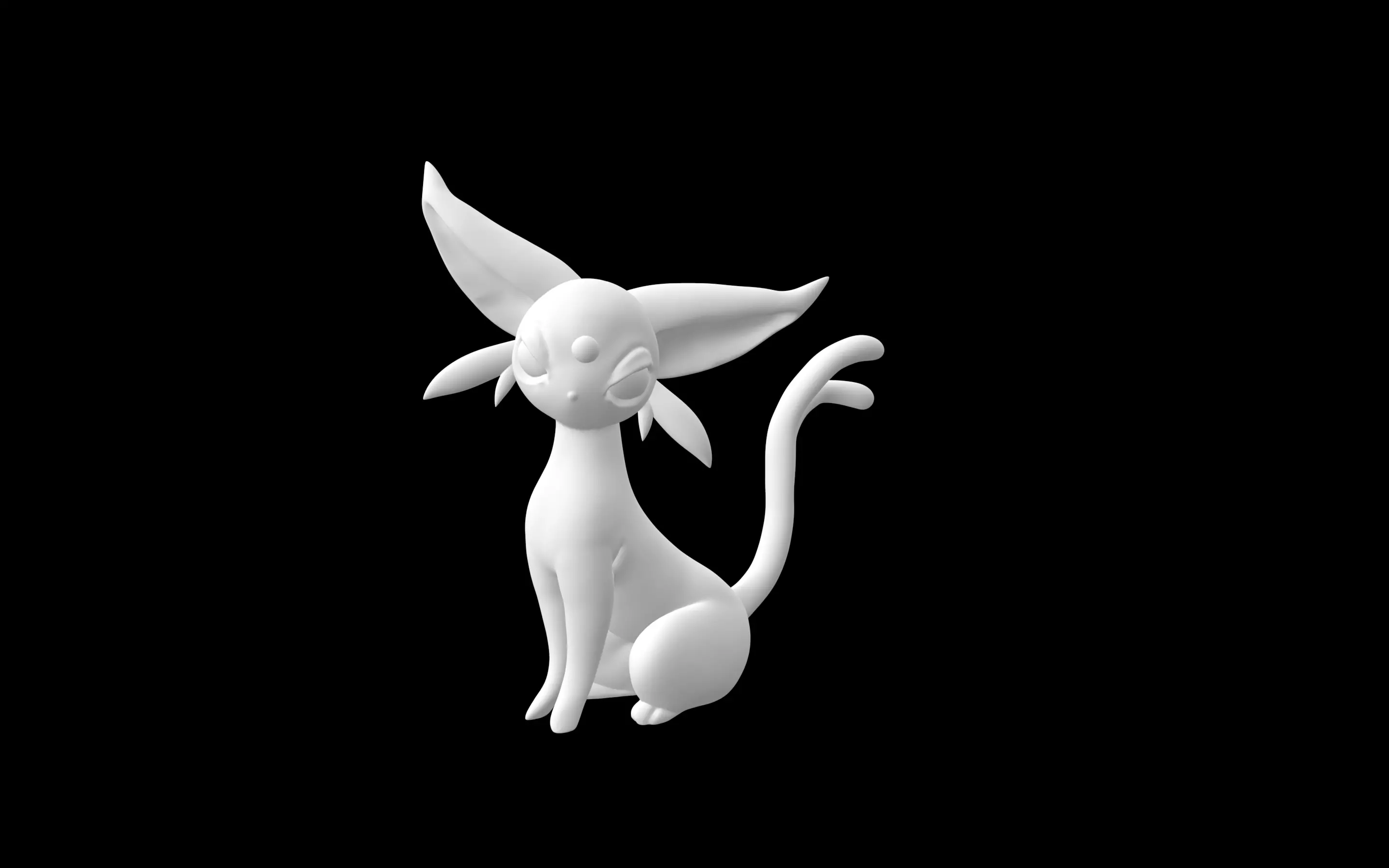Espeon cat 3D model_0