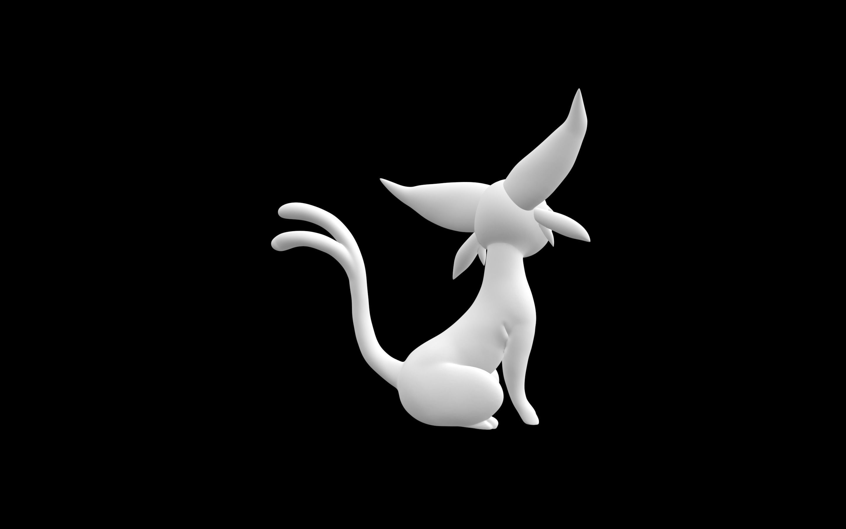Espeon cat 3D model_1