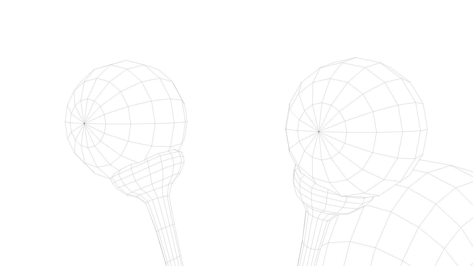 Snail cartoon with big eyes Low-poly 3D model_20