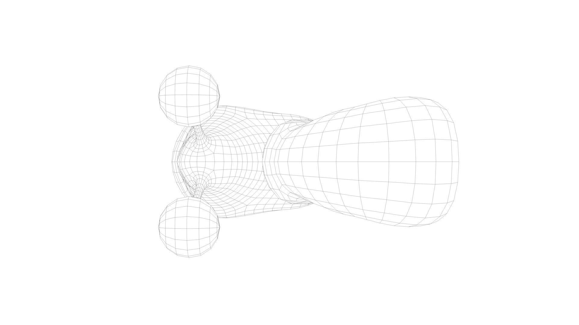 Snail cartoon with big eyes Low-poly 3D model_21