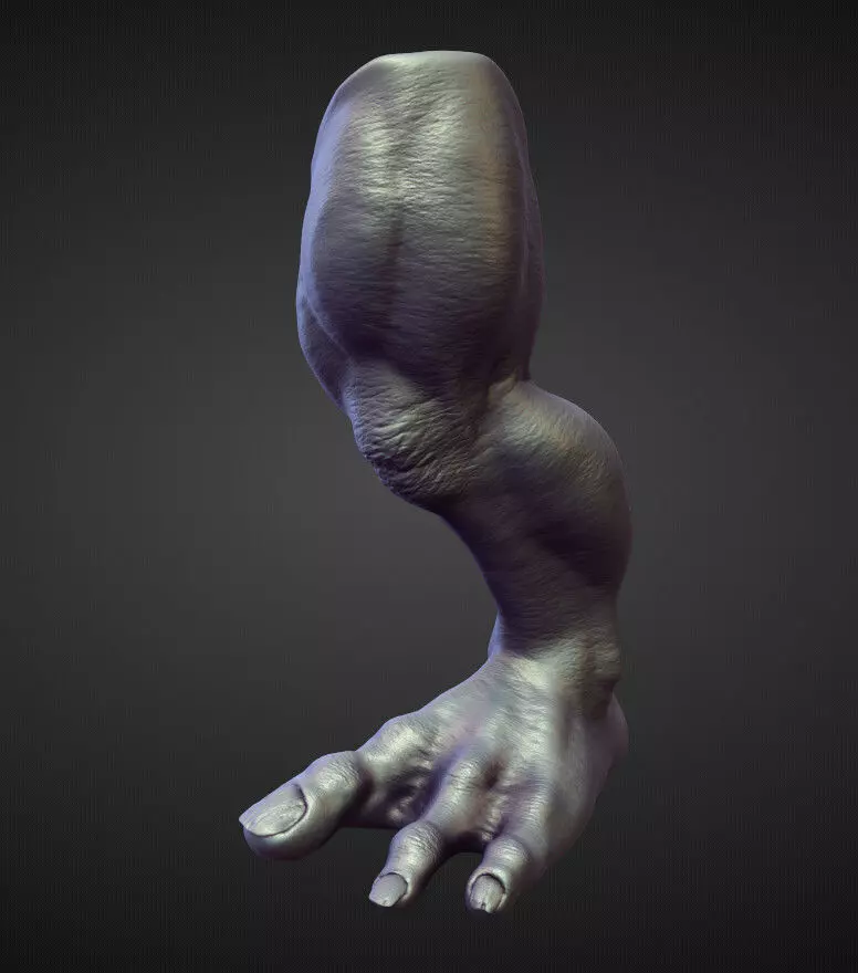 LEG7 high poly sculpt 3D model_0