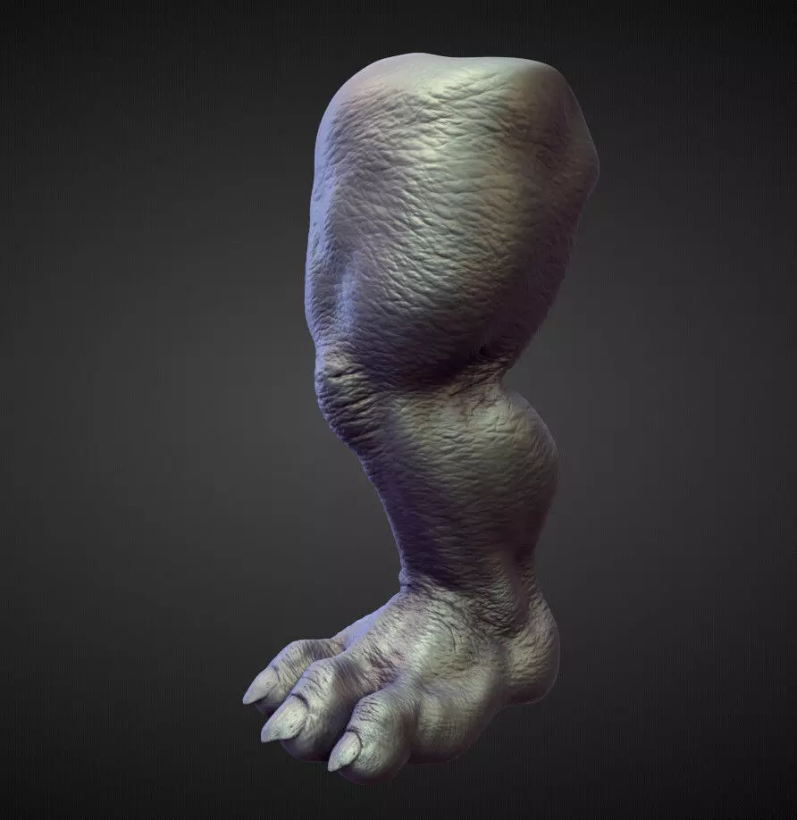 LEG8 high poly sculpt 3D model_0