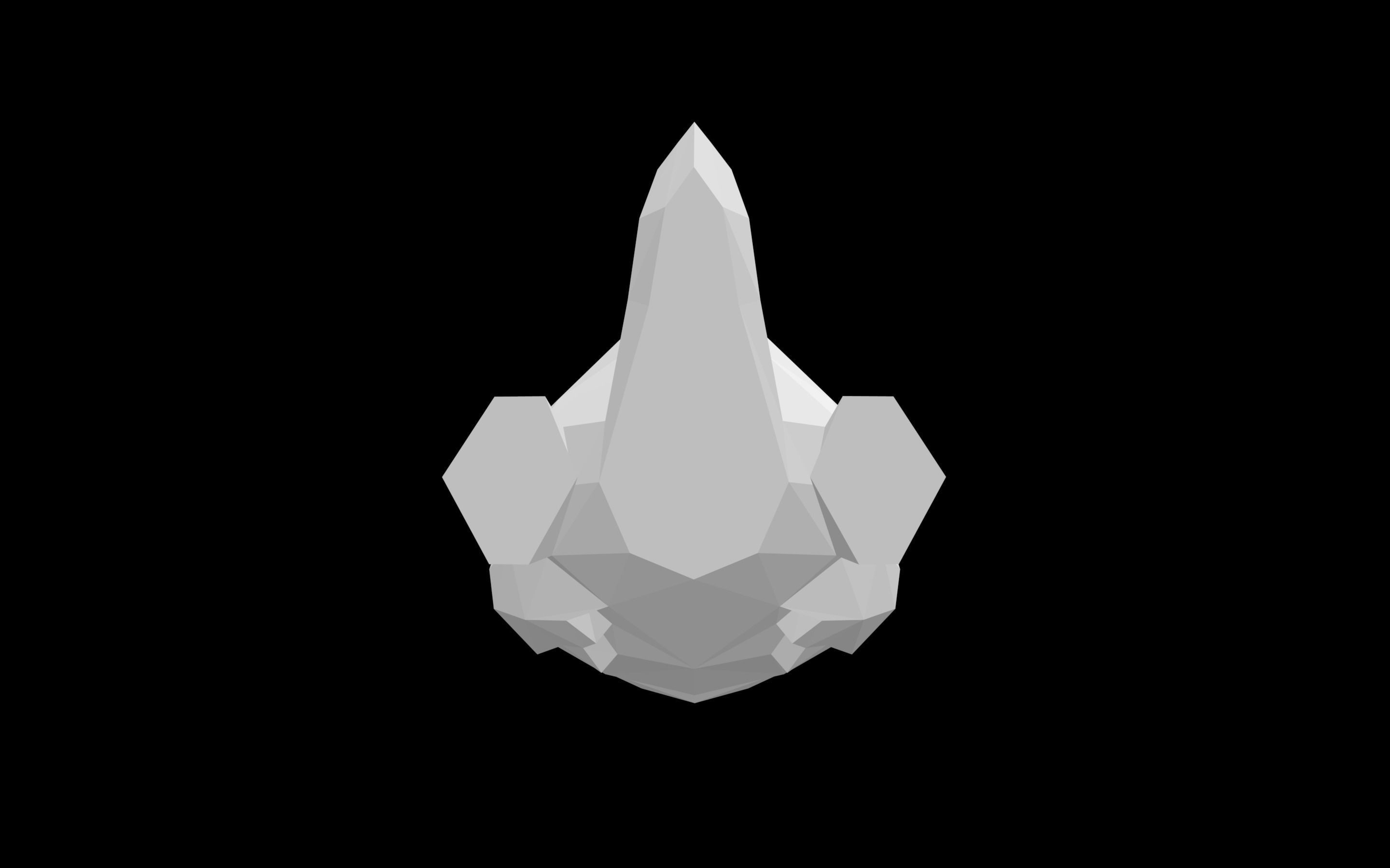 Gengar pokemon head 3D model_3