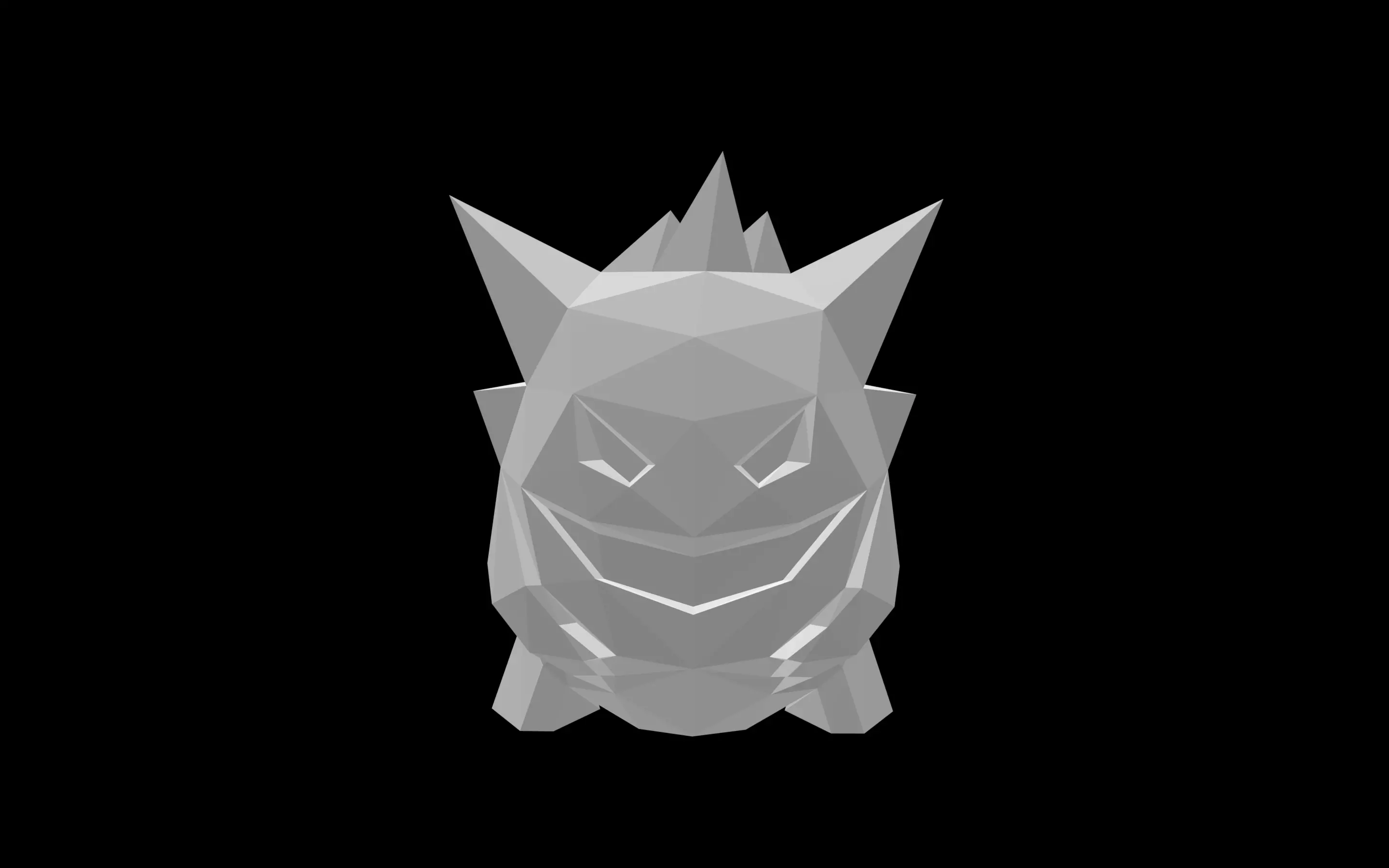 Gengar pokemon head 3D model_0