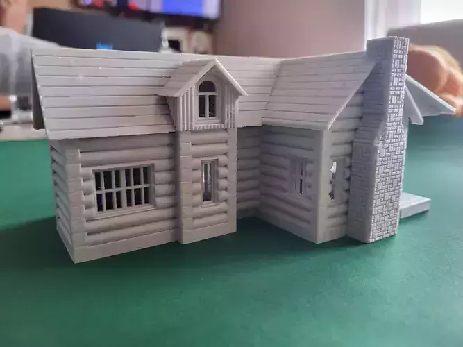 Log cabin house 3D print model