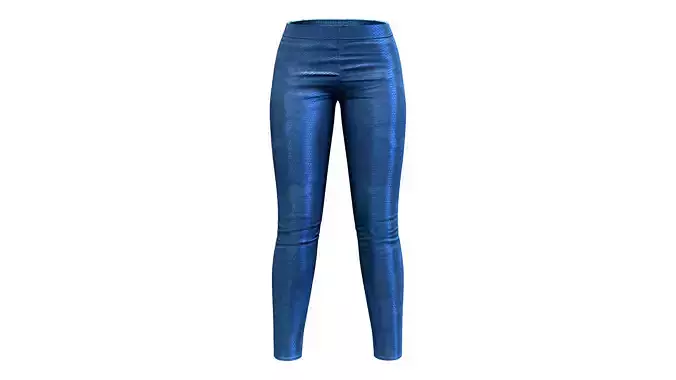 Shiny Metallic Blue Stylish Club Pants