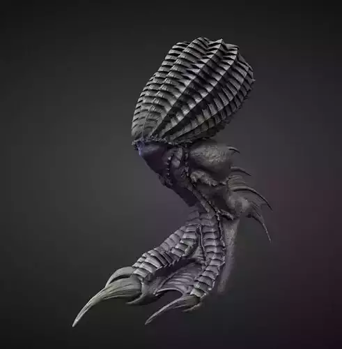 LEG9 high poly sculpt 3D model