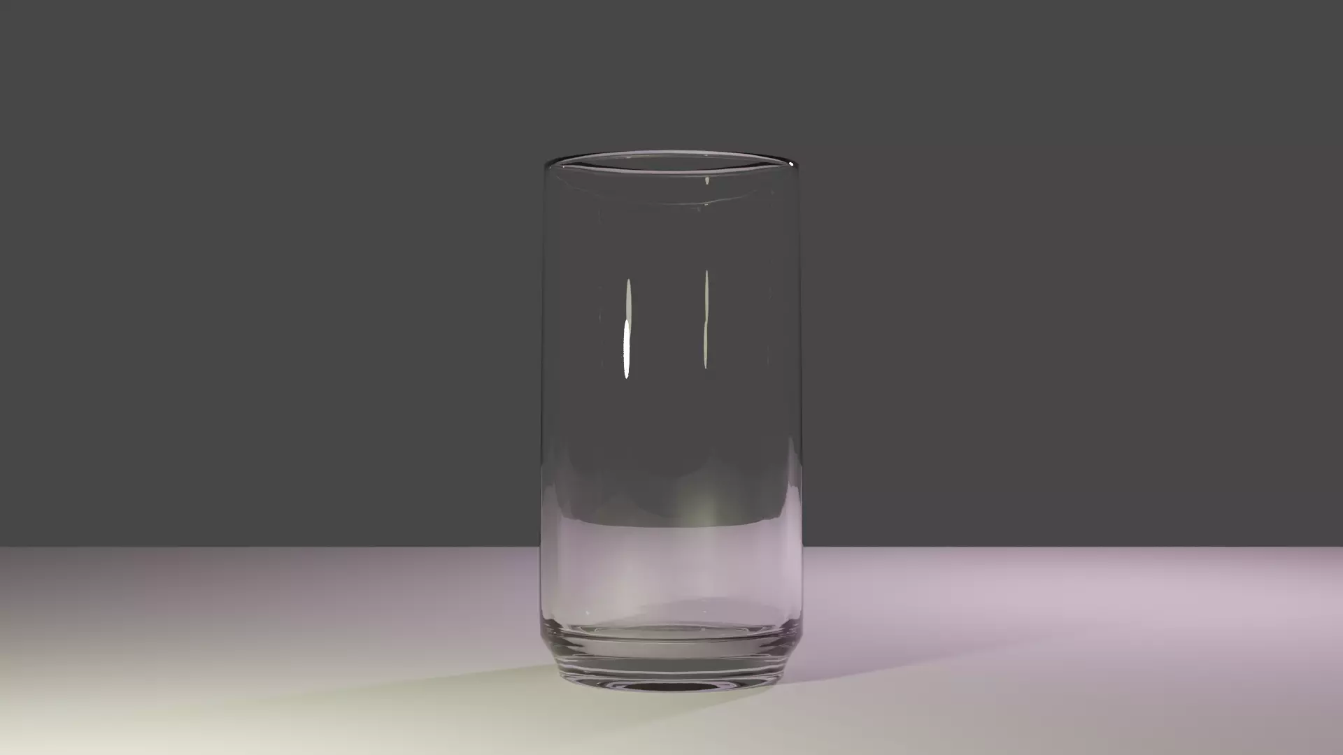 Glass cup Low-poly 3D model_0
