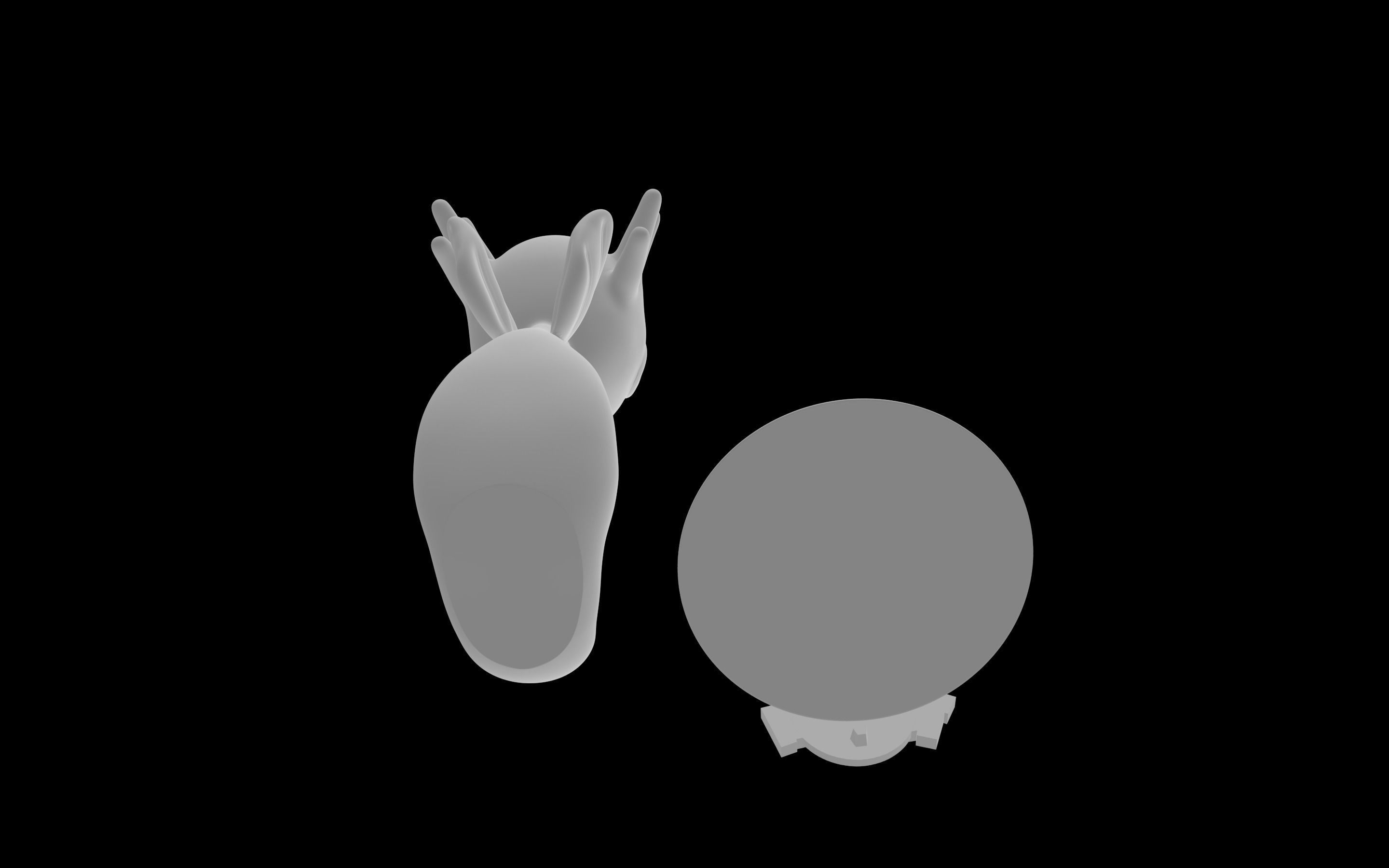 Horsea seahorse 3D model_4