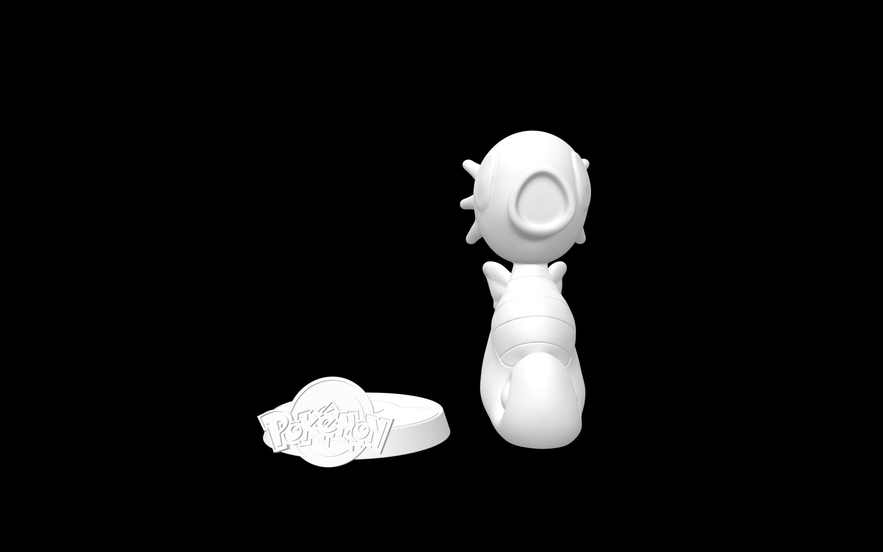 Horsea seahorse 3D model_1