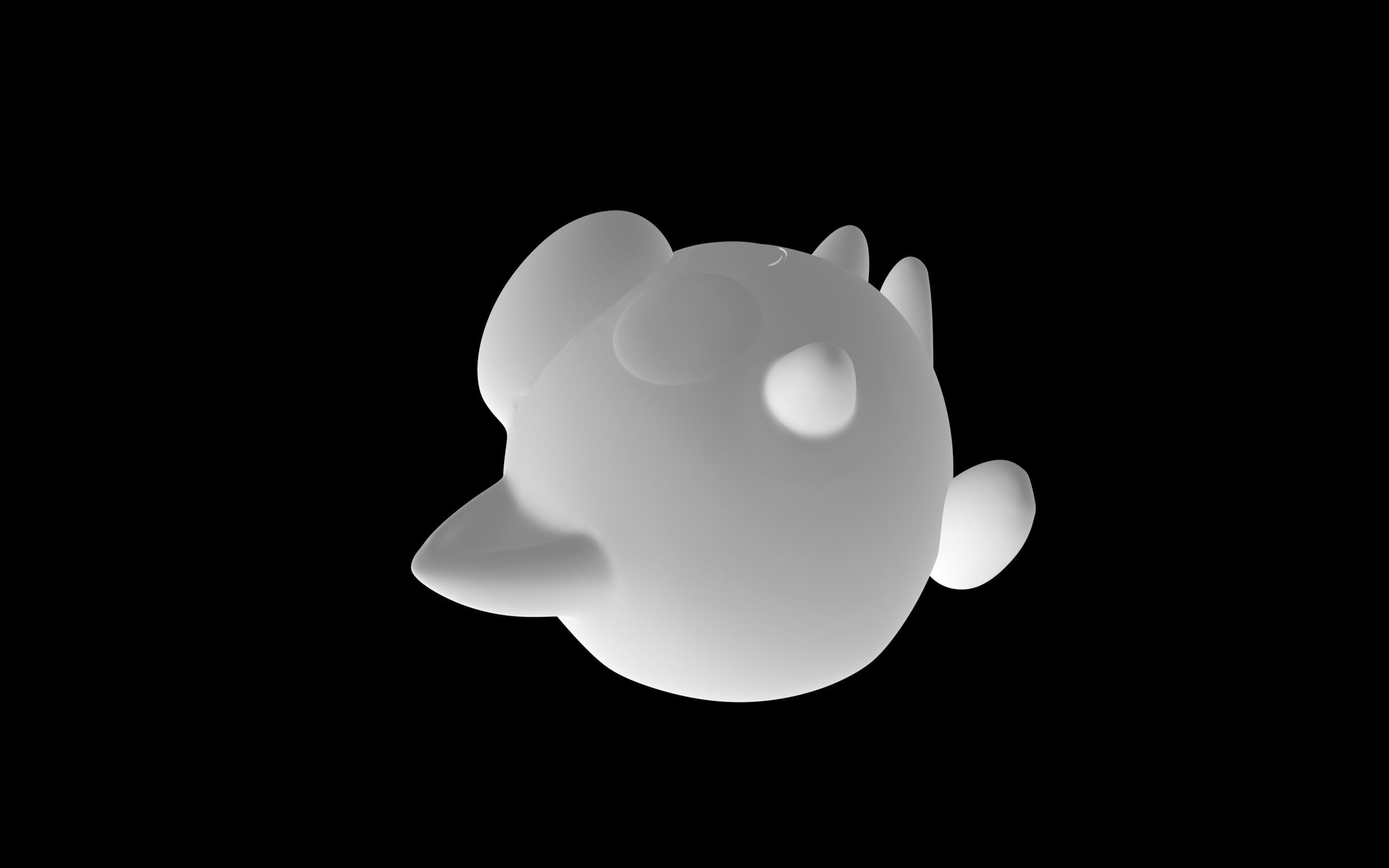 jigglypufft bird 3D model_2