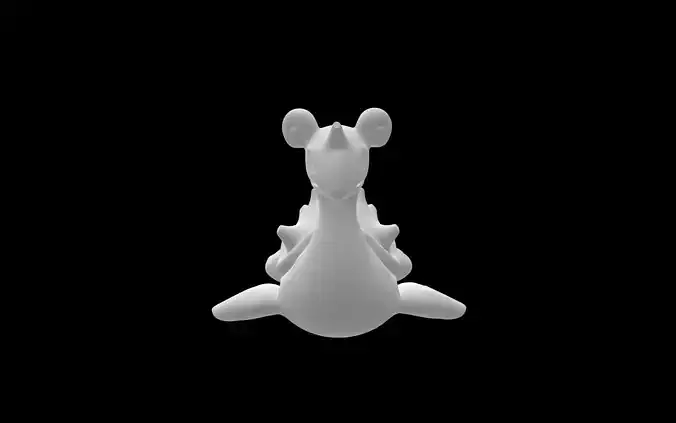 Lapras kangaroo 3D model