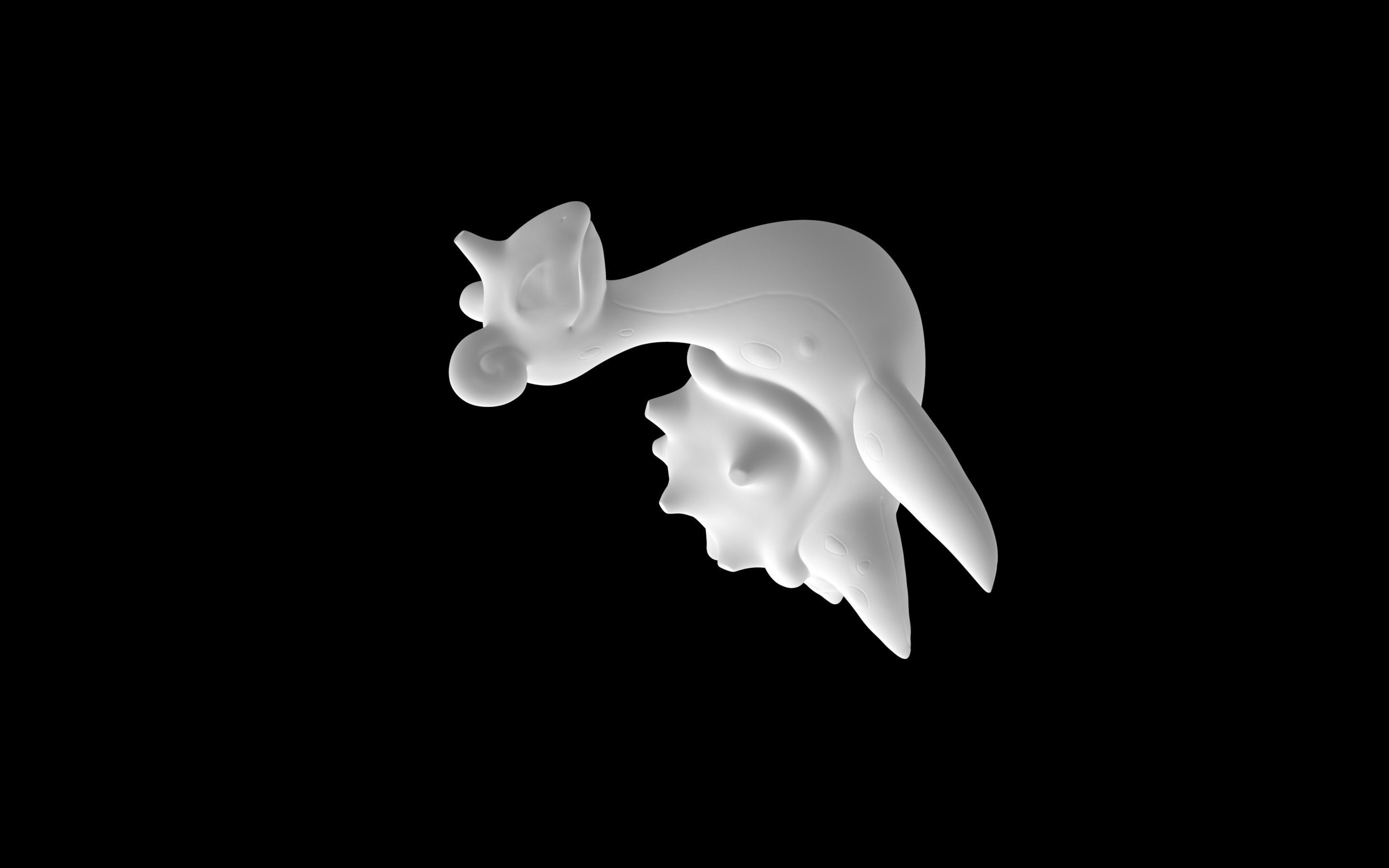 Lapras kangaroo 3D model_4