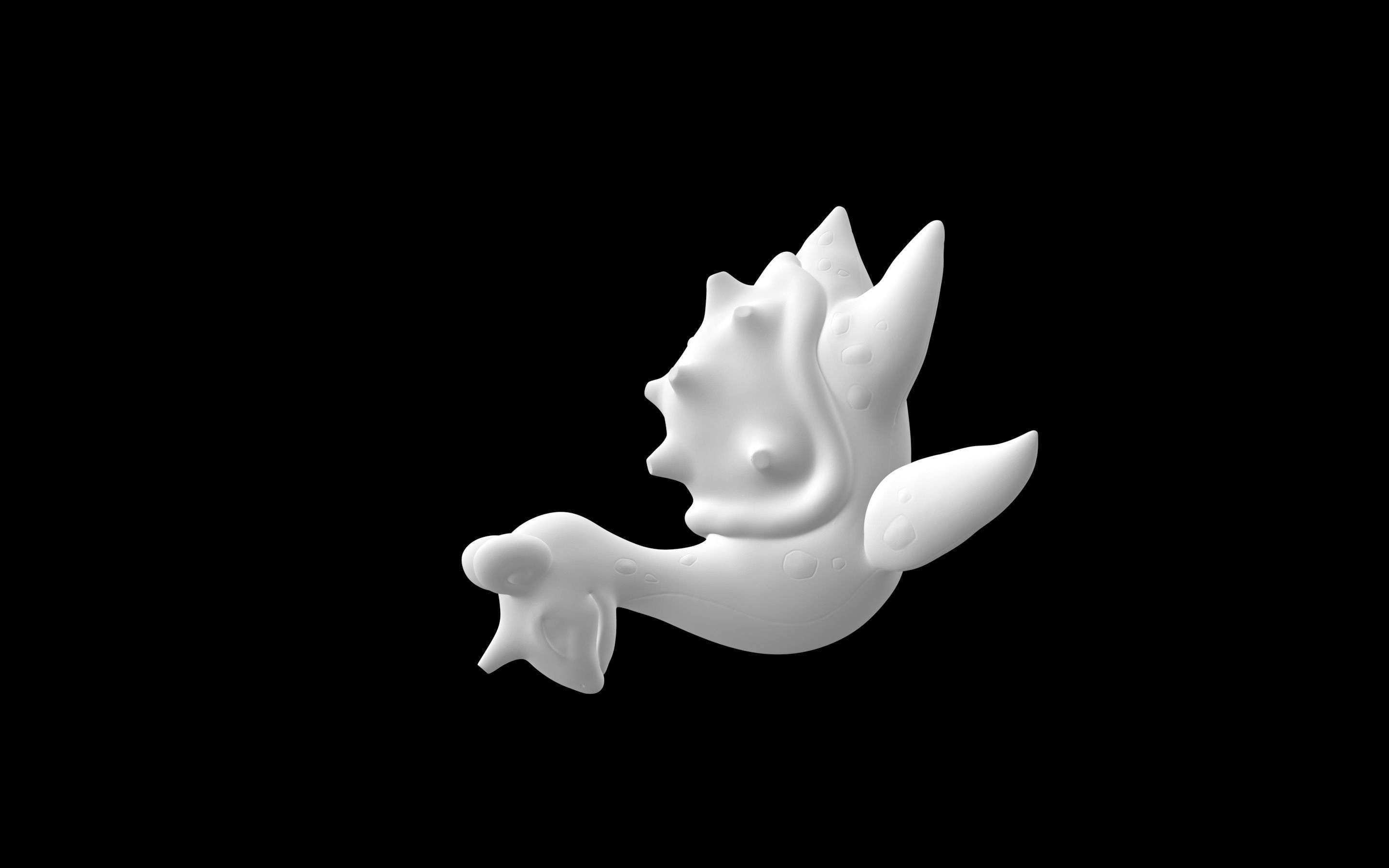 Lapras kangaroo 3D model_1