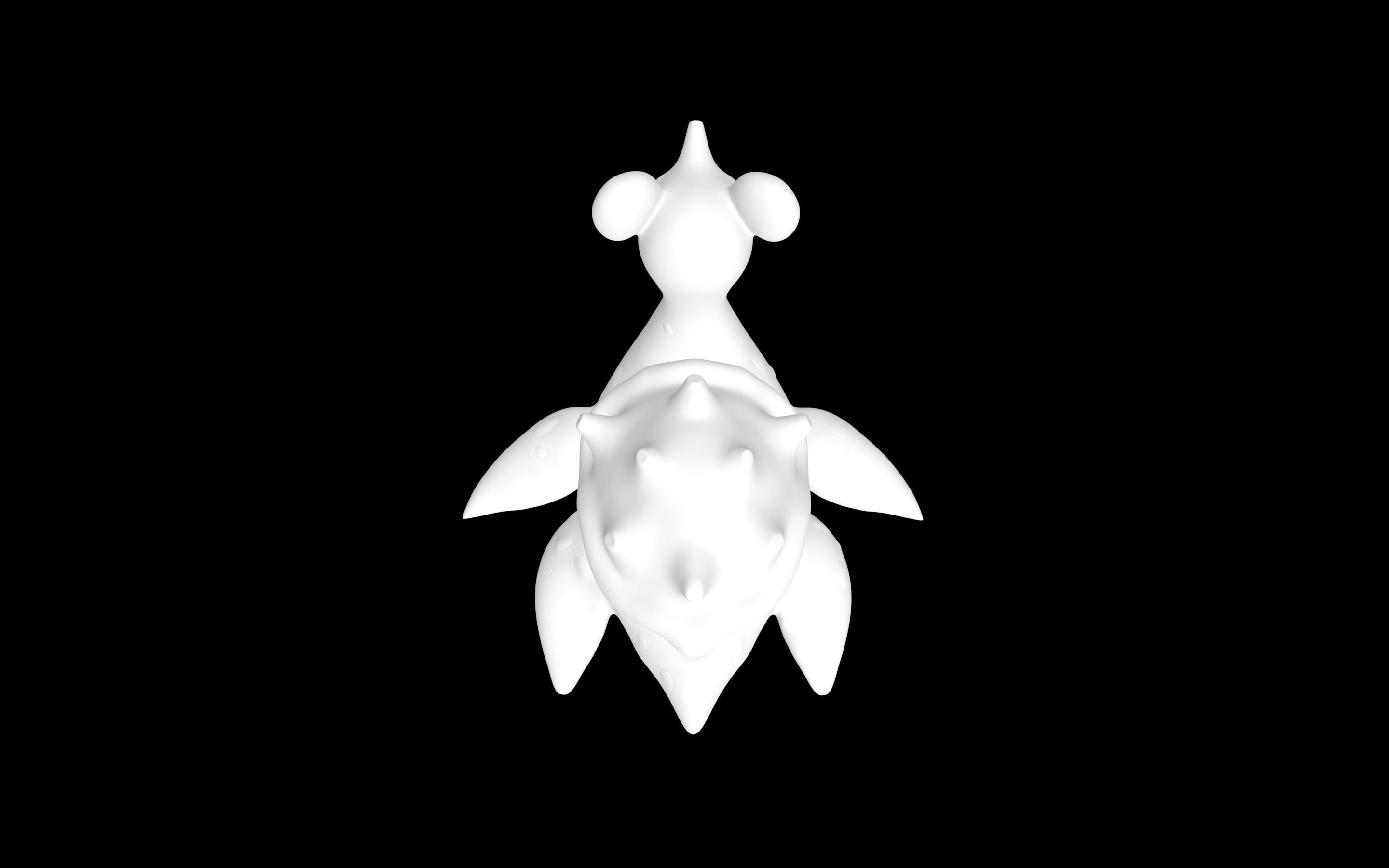 Lapras kangaroo 3D model_3