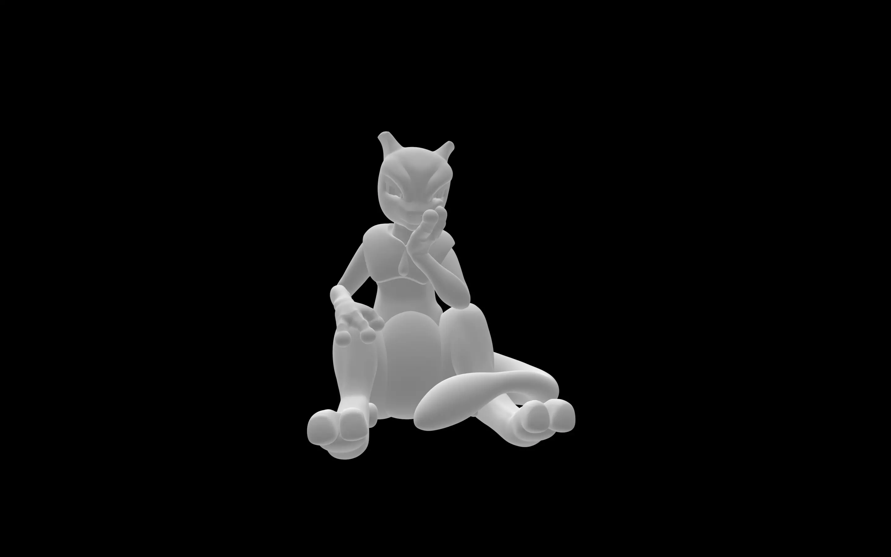 MewTwo cat 3D model_0