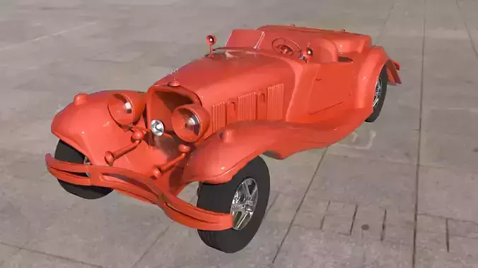 Car 3d Model vintage