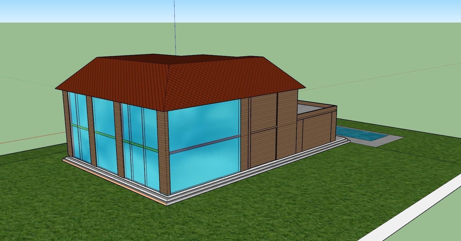 Modern House - AUTOCAD 3D 3D model 3D model_1