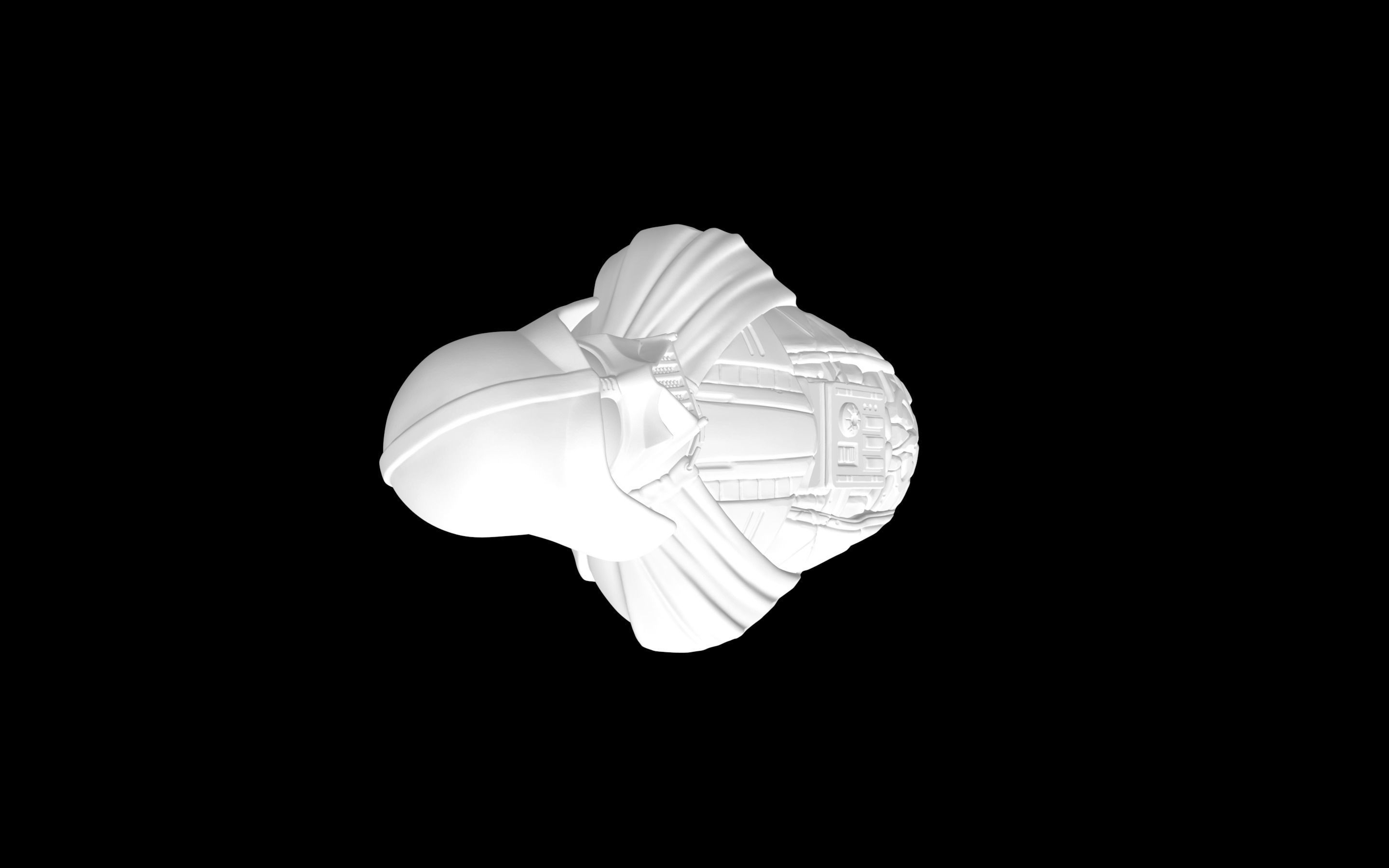 Darth Vader Busto 3D model_8