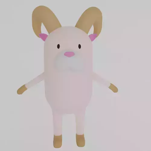 Lamb cartoon 3d model