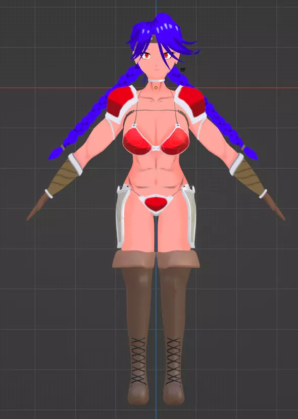 Custom Warrior 3D model_0