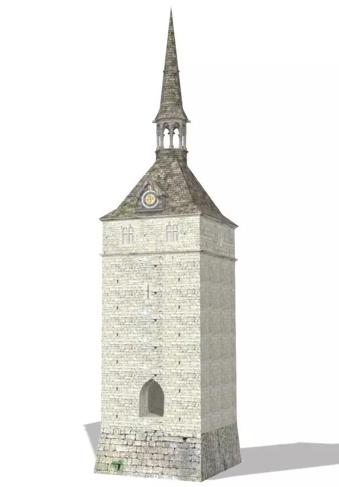 Beffroi - Belfry Gate Free 3D model_0