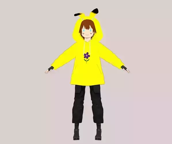 PokeRiko model 3d  Low-poly 3D model