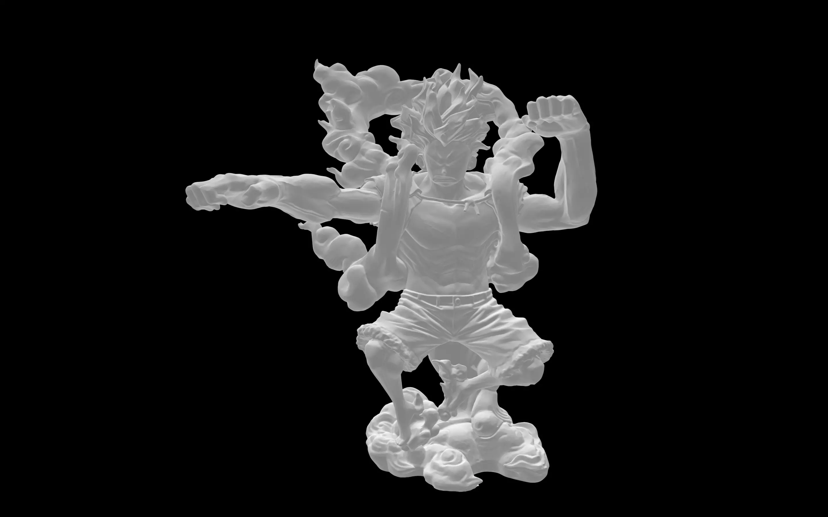 Ruffy Snake Man - One Piece 3D model_0