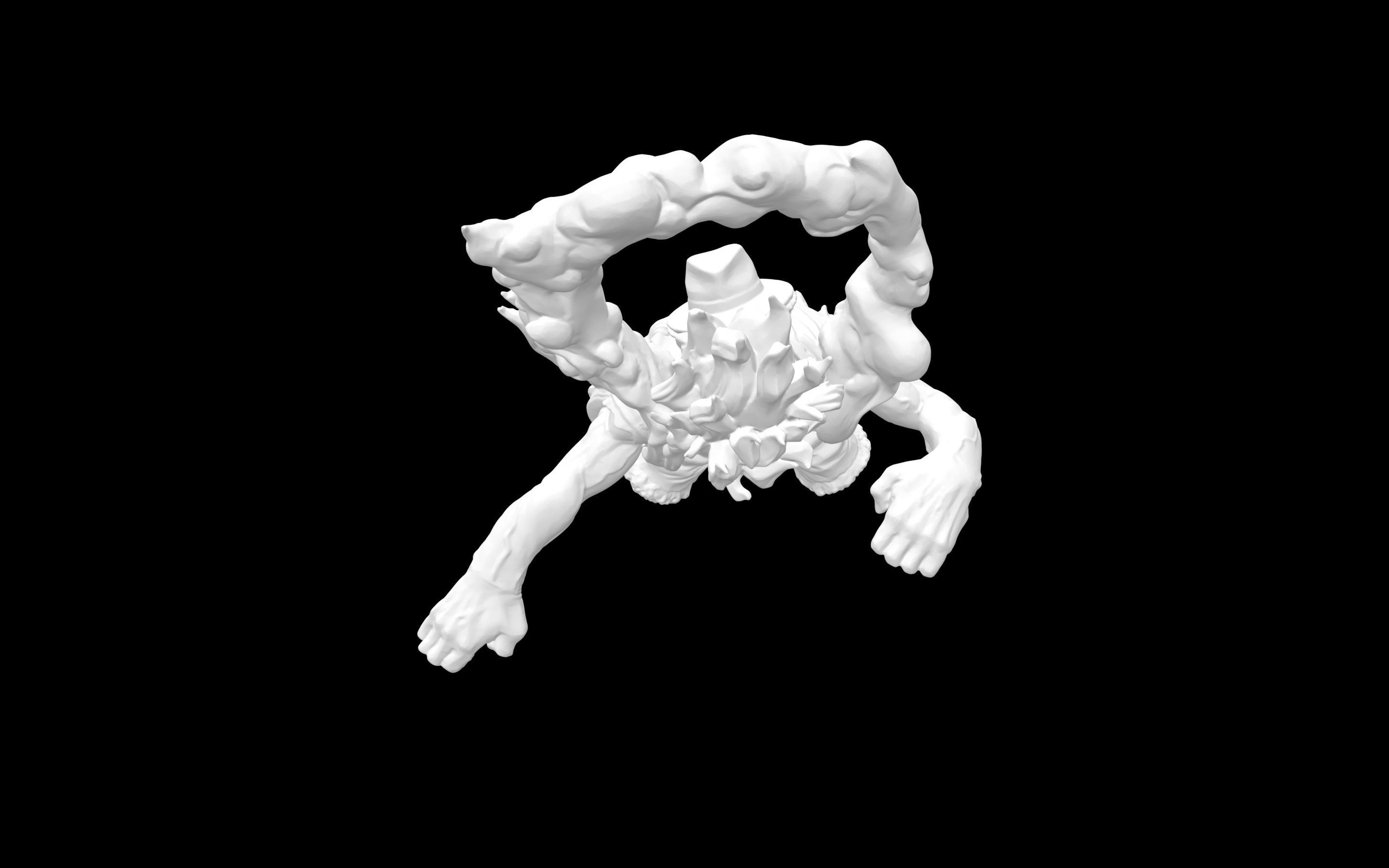 Ruffy Snake Man - One Piece 3D model_4