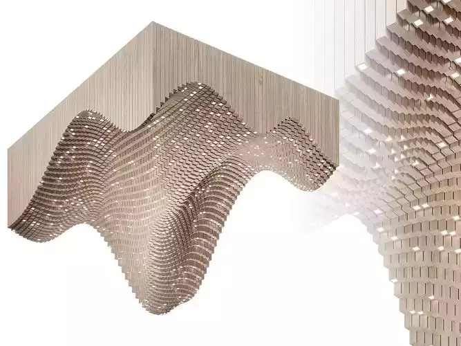 Parametric Light Ceiling 3D model