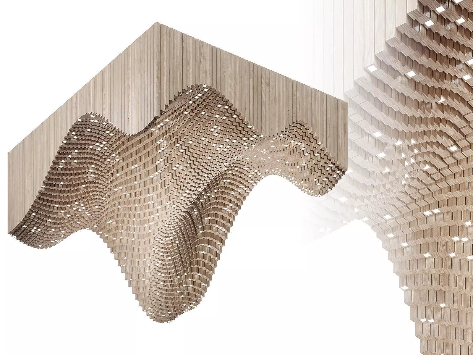 Parametric Light Ceiling 3D model_0