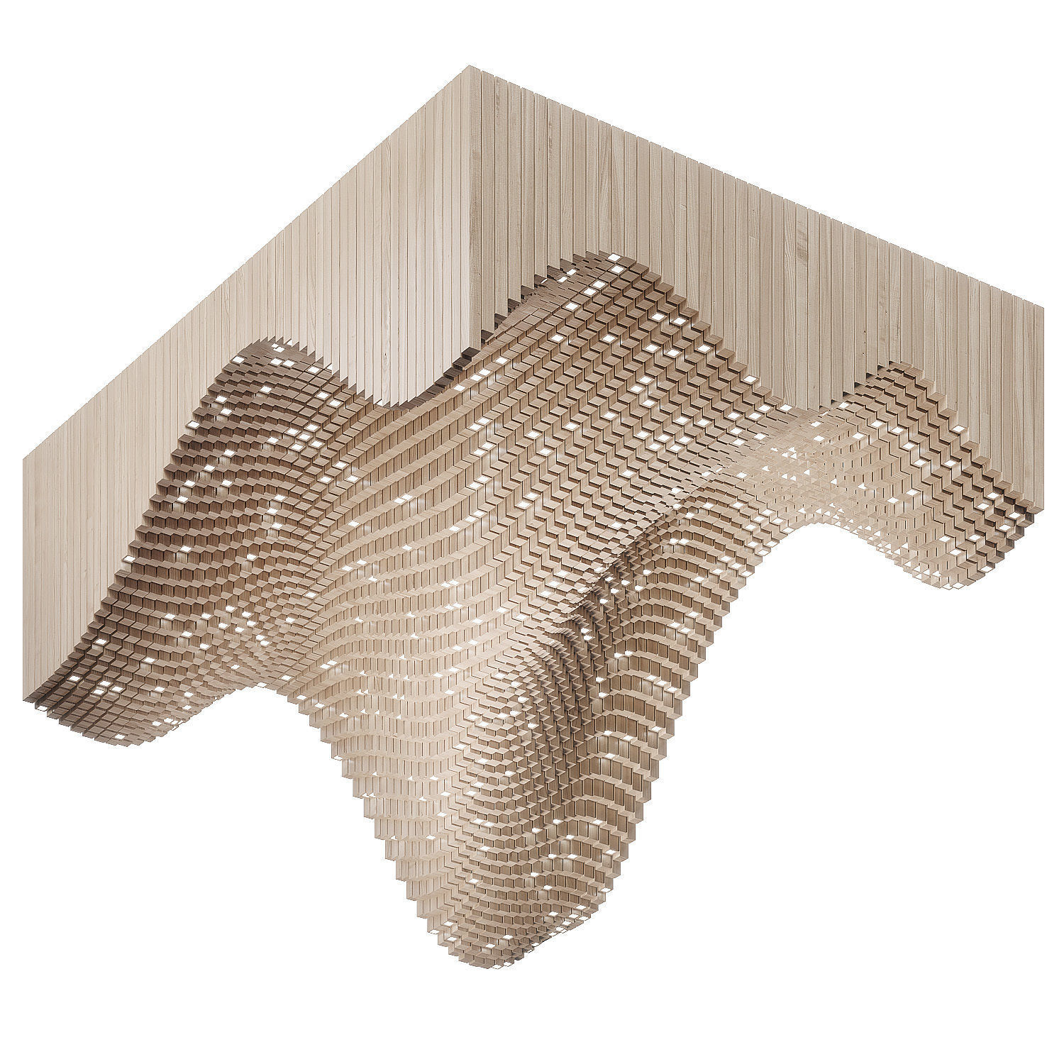 Parametric Light Ceiling 3D model_1