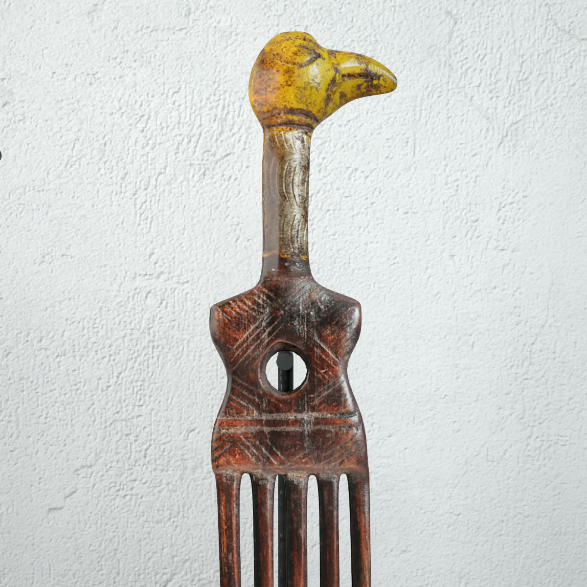 Old Ivory Coast Hair Combs 3D model_5