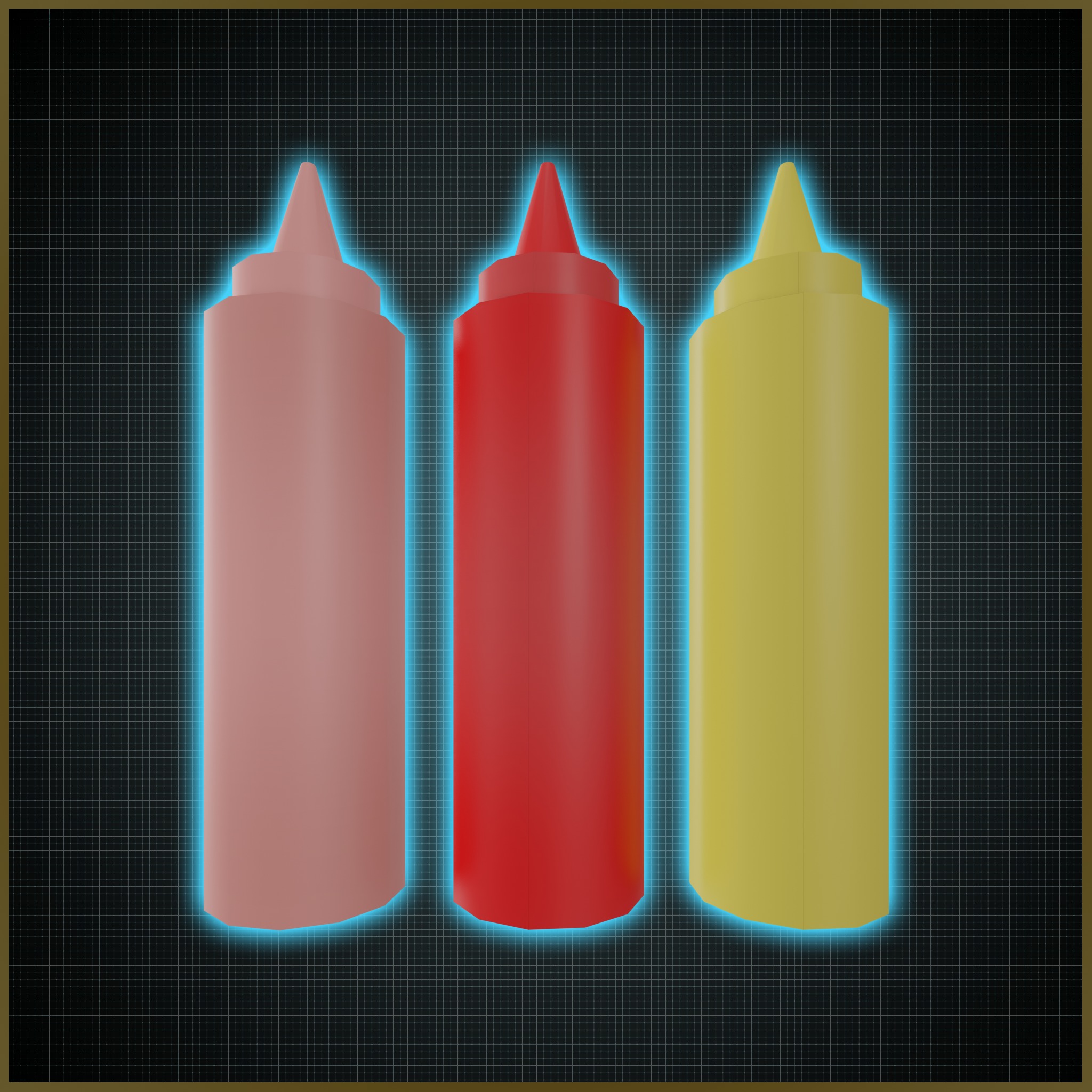 Fast Food Asset Pack Collection - Low Poly Game Ready Low-poly 3D model_16