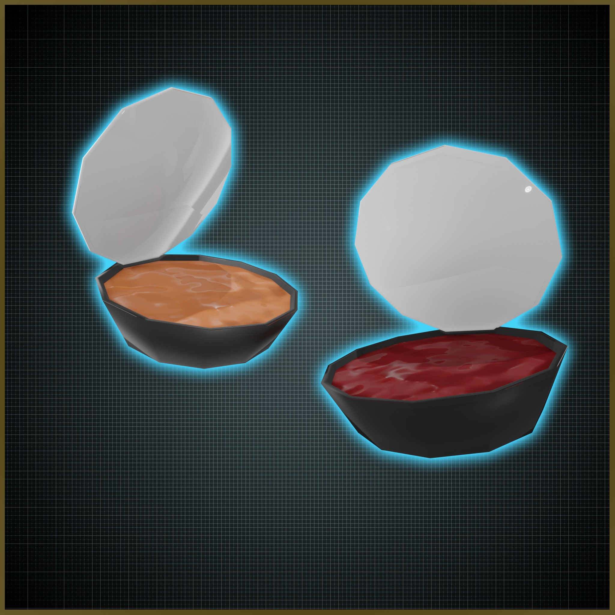 Fast Food Asset Pack Collection - Low Poly Game Ready Low-poly 3D model_15