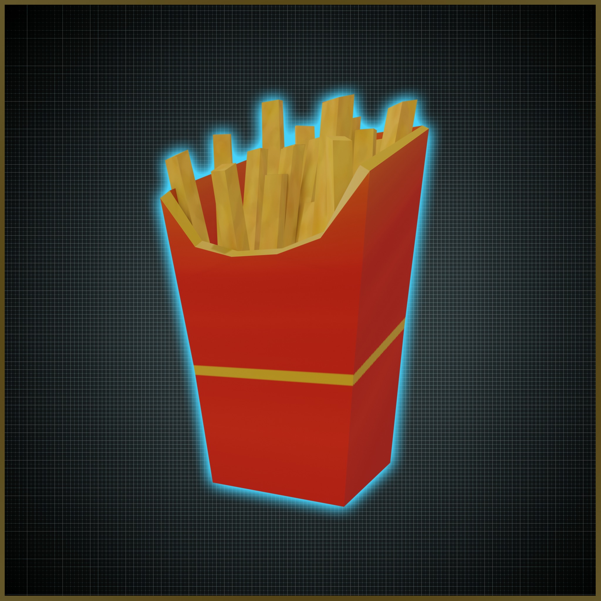 Fast Food Asset Pack Collection - Low Poly Game Ready Low-poly 3D model_8