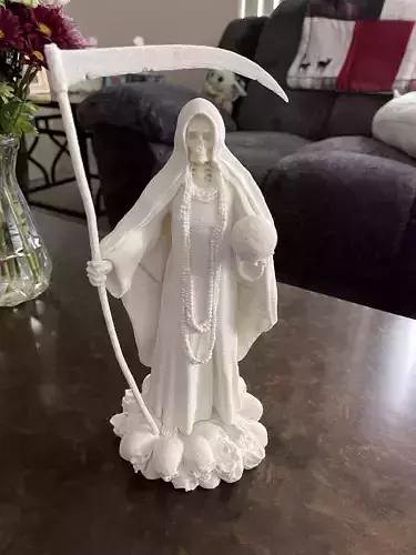 Classic Santa Muerte statue for 3d printing