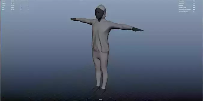 hoodieguy man in hoodie Free 3D model