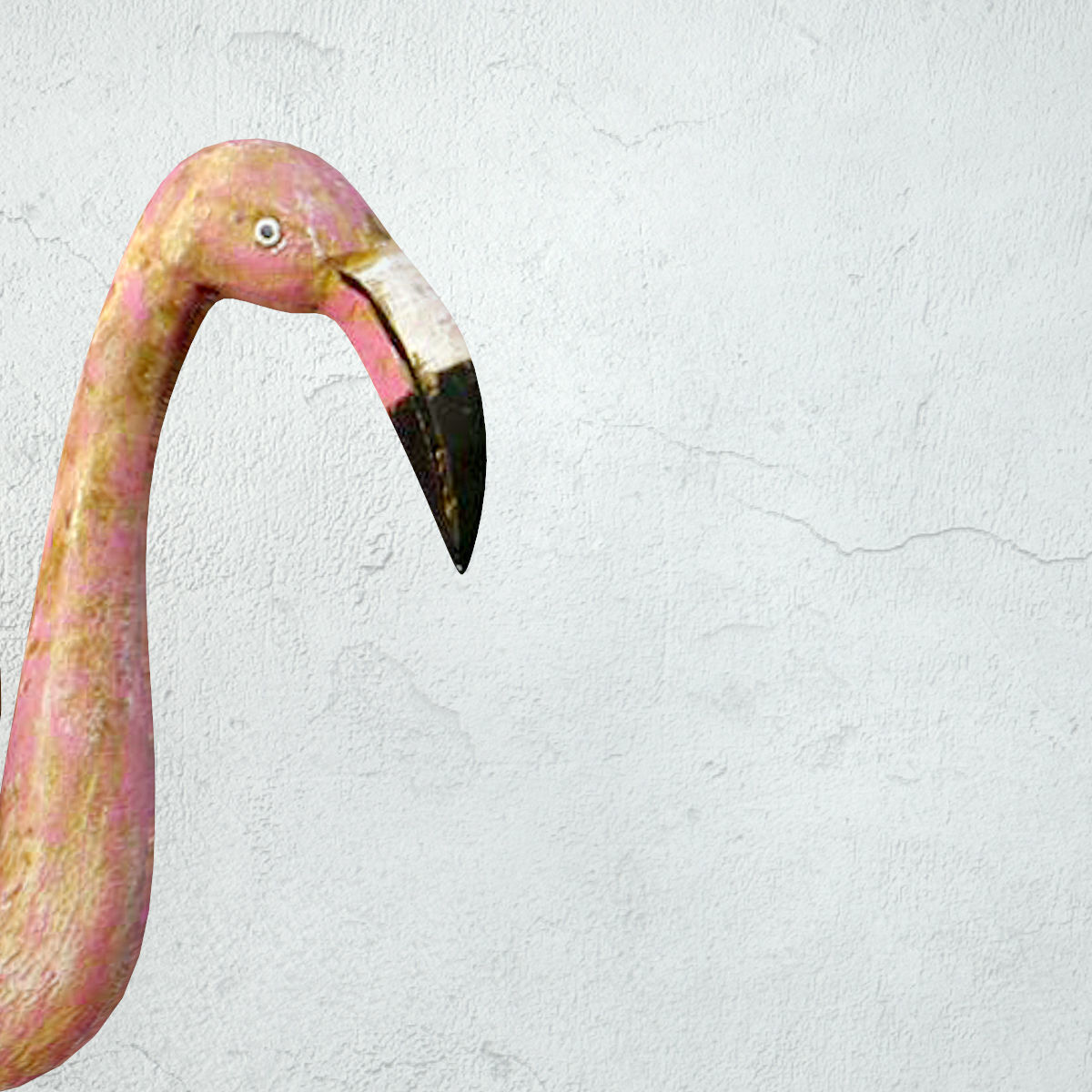 Think Pink Painted Tabletop Sculpture 3D model_5