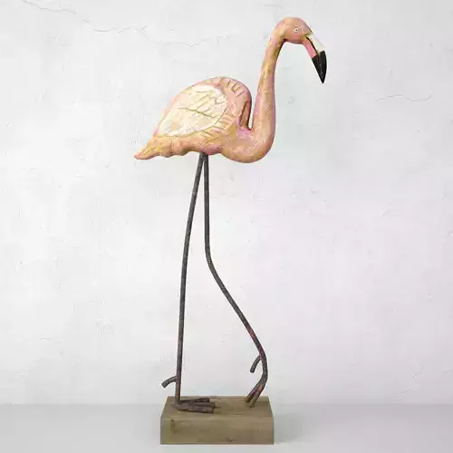 Think Pink Painted Tabletop Sculpture