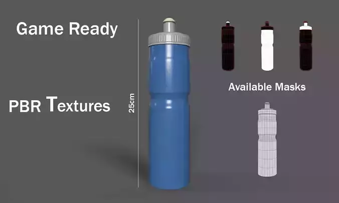 Bottle Low-poly 3D model