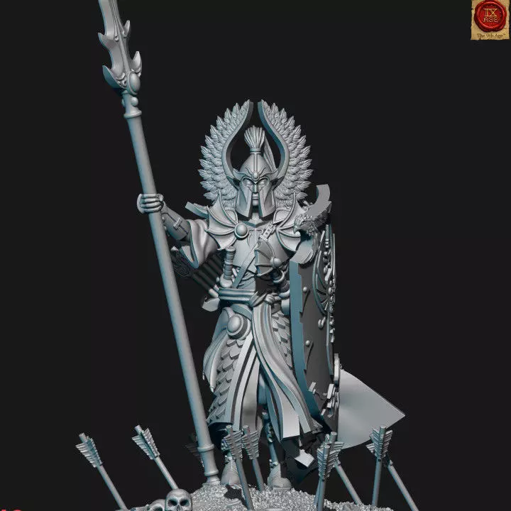 Highborn elves spear lord 3D print model_0