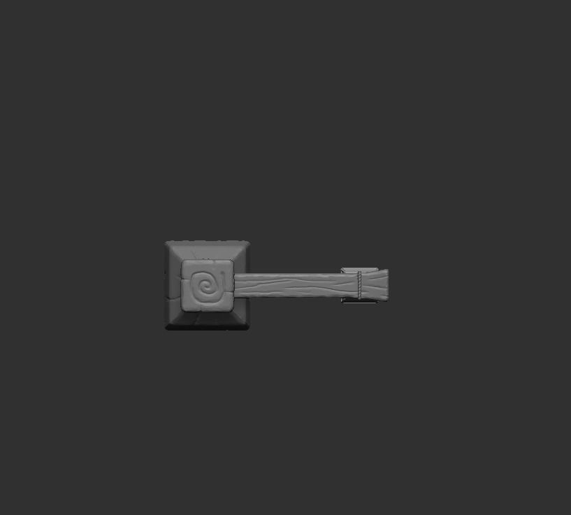 Fantasy Light Pole 01 Low-poly 3D model_4