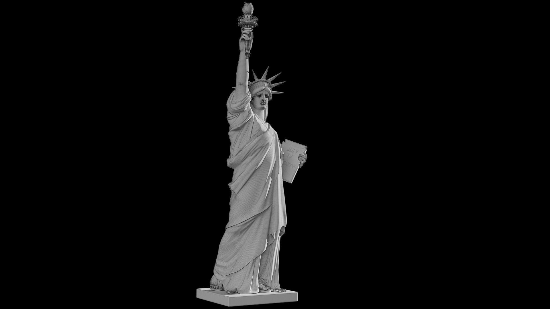 Statue of Liberty 3D model_9
