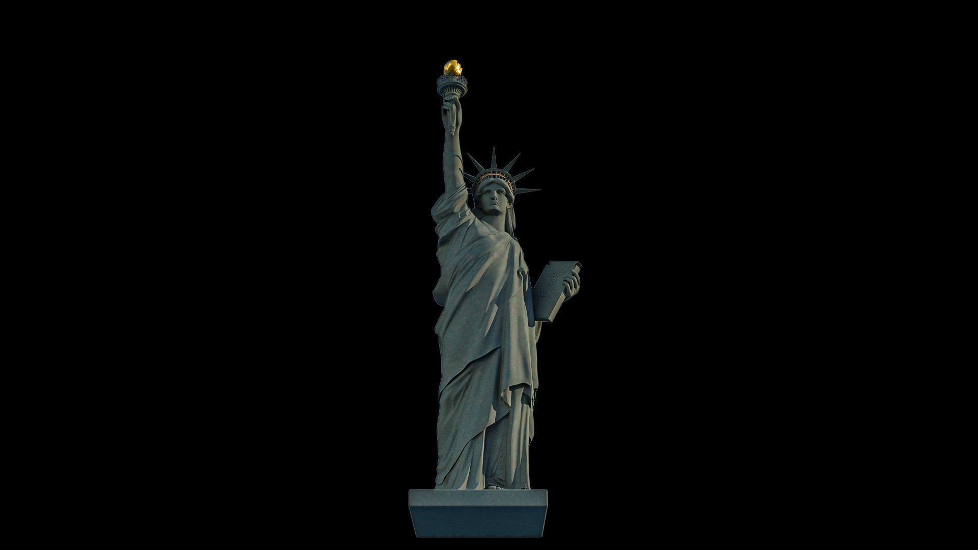 Statue of Liberty 3D model_7