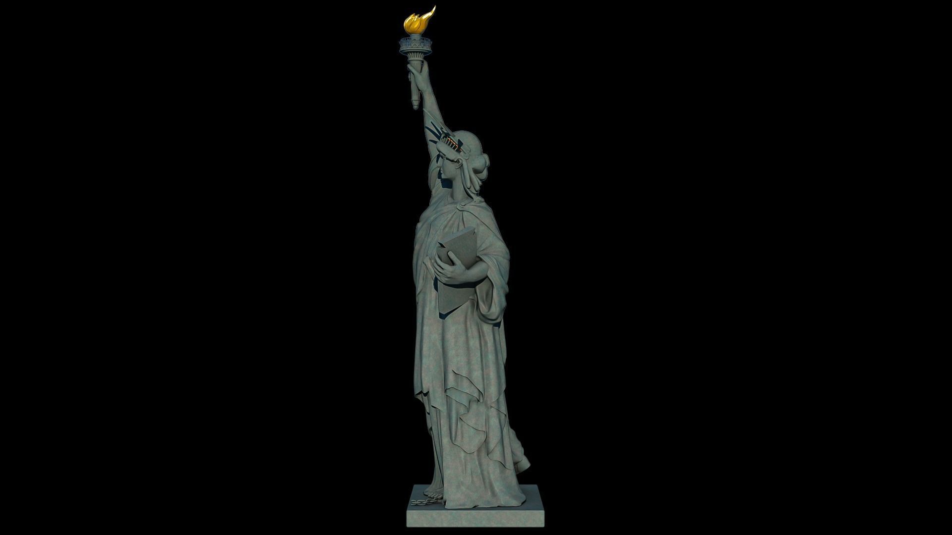 Statue of Liberty 3D model_2